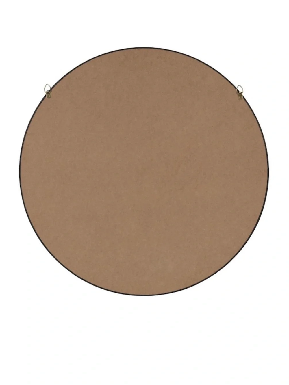 Round Black Wall Mirror - Sleek Modern Home Mirror. 22” Diameter